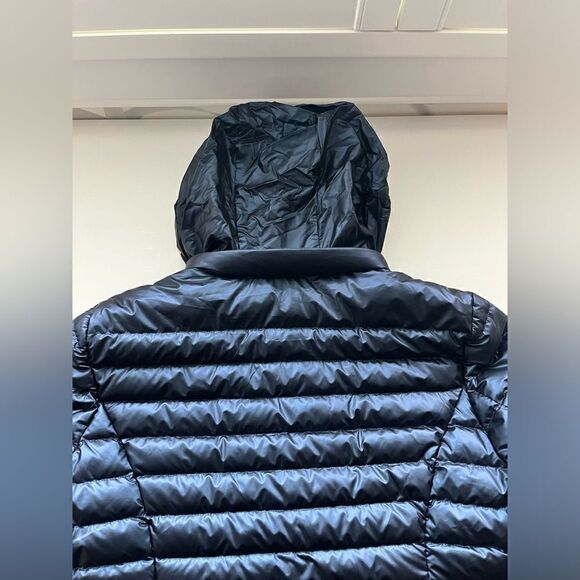 Navy Kate Spade Puffer Jacket with hidden hood Size L - Picture 9 of 10